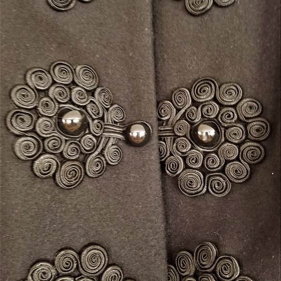 Plenty Tracy Reese Coat, Gorgeous Details, Fabulous Embroidered Trim, Size 8 - Picture 4 of 11